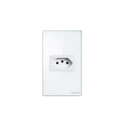 Tomada Inteligente Wi-Fi Izy Simples 10A com Medição de Consumo em Kwh Branca Intelbras