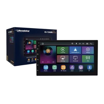 Multimídia MP5 Automotivo Roadstar Brasil RS7200BR Tela Full Touch 7 IPS Bluetooth 5.0 Mirrorcast