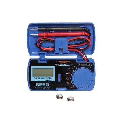 Multimetro Digital de Bolso Medicao Tensao Corrente Resistencia Azul e Preto Western