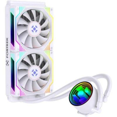 Water Cooler Breezy 240mm Fan Duplo ARGB SYNC Bomba Luminescente Branco Fortrek