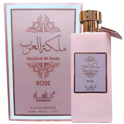 Perfume Malikat Al Arab Rose Feminino Eau de Parfum 100ML Manasik