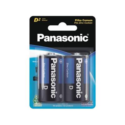 Pilha Comum Tipo D UM-1SHS128 Super Hyper para Rádio e Lanterna 1.5V Panasonic