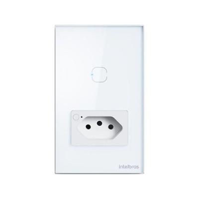 Tomada Inteligente Wi-Fi 10A com Interruptor ETS 2001 Branco Intelbras