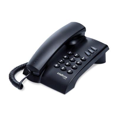 Telefone com Fio Intelbras Pleno Flash Rediscar Mudo Preto 1