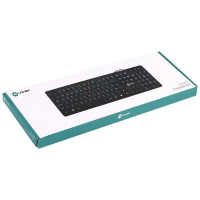Teclado Usb Multimidia Slim Chocolate Padrão ABNT2 Resistente a Respingos Preto Vinik