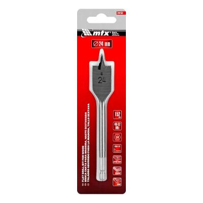Broca Chata para Madeira 704159 Haste Sextavada Inox MTX