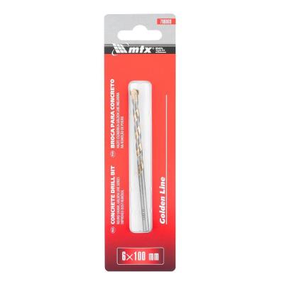 Broca para Concreto Golden Line Alta Precisão Haste Cilíndrica Inox MTX