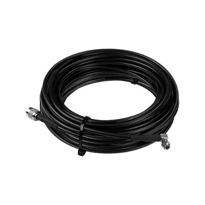 Cabo Coaxial Aquário CF-215SMA para Antena Celular RGC58 15m SMA Preto Bivolt