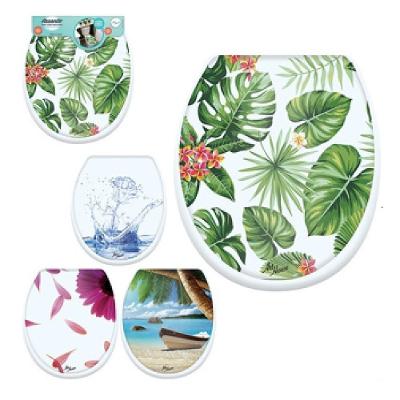 Assento Sanitário Universal Oval Plástico Almofadado Liso Branco