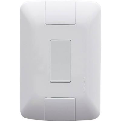 Conjunto Interruptor Simples 4x2 Aria 6A 250V Branco Tramontina com Suporte e Parafusos