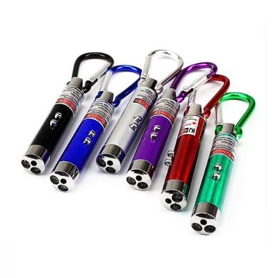 Caneta Laser AL-1280 3 em 1 com Lanterna LED para Chaveiro Preta Altomex