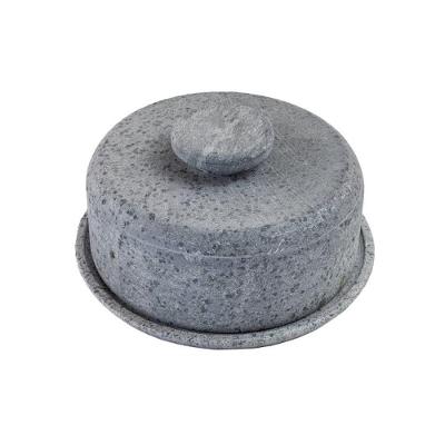 Boleira e Queijeira Gourmet AF1011INDSJ Pedra de Sabão Tampa Antiaderente Amadeirado Industria São
