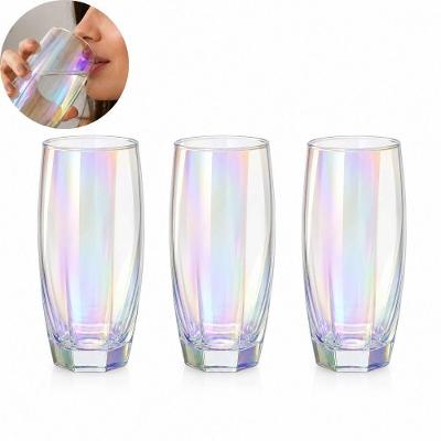 Conjunto de Copos Florida Servir Bebidas Vidro Furta Cor Design Classico Resistente Uso Diario 365ML