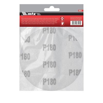 Disco de Lixa 125MM Grão 180 Fixação Velcro 10 Peças MTX