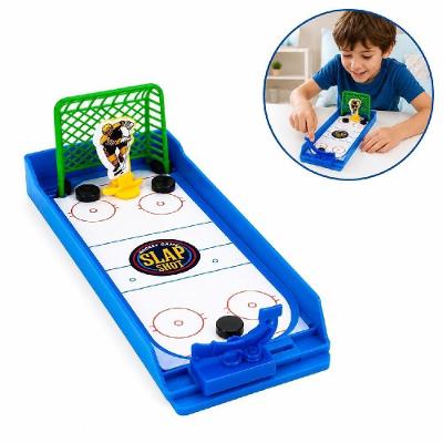 Jogo de Mesa Hockey no Gelo Infantil Educativo Divertido Cinza