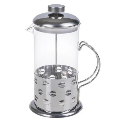 Cafeteira Francesa Luxo Preparo de Cafe Expresso Estrutura em Aco Inox Corpo de Vidro Boro Silicato