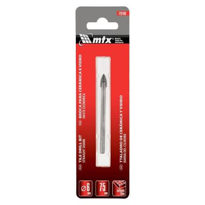 Broca para Ceramica e Vidro 6mm Ponta em Formato de Pico Mtx 1 Peça