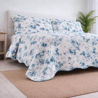 Kit Cobre Leito Evolution Lunera King 3 Peças 100% Poliéster Dupla Face Estampado Floral Casa Scarpa