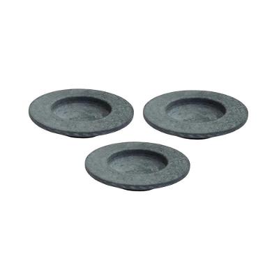 Kit 3 Pratos Risoto Massa Chapéu Invertido Pedra Sabão Industria São Jose