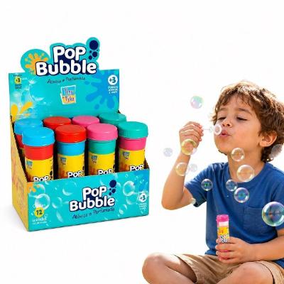 Kit Lança Bolha de Sabao Infantil DBL-713 Display com 12 Tubos Liquido Pronto para Uso Lembrancinha