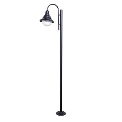 Poste Luminária Colonial Ipanema Extra Jardim Alumínio Preto Luminárias N. Sra. da Guia
