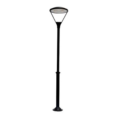 Poste de Jardim Floripa Colonial LED Alumínio Fundido 150W 3 Módulos Bivolt Preto Luminárias N. Sra.