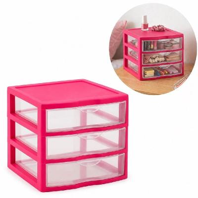 Gaveteiro de Mesa Reforcado Organizador Multiuso Polipropileno Estrutura Reforcada Design Compacto