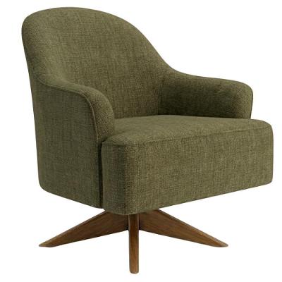 Poltrona Decorativa Naomi Base Giratoria Linho Color Trend Tca 307 Milani Movelaria
