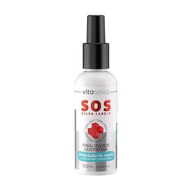 Finalizador com Queratina SOS Salva Cabelo Reparação Intensiva 120ml Vita Seiva