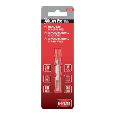 Macho M4 X 0,7mm Corte de Roscas Internas Aço Rápido HSS 1PÇ Bivolt MTX