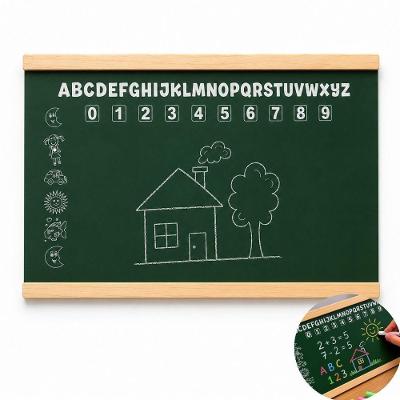 Lousa Quadro Verde Infantil Madeira Educativa Compacta Pequena 15x28CM Mesa Escritorio