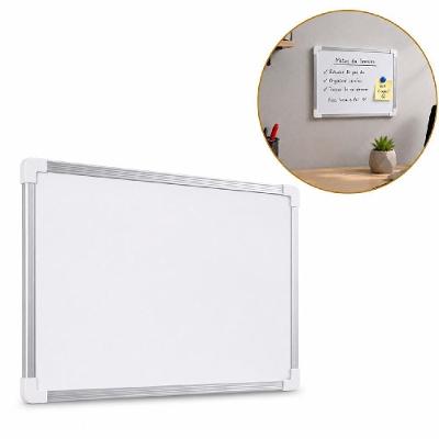 Lousa Magnética Quadro Branco Dupla Face 20x30cm Superfície Metal Multiuso Anotações Planejamento