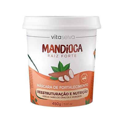 Máscara de Fortalecimento Mandioca Raiz Forte Reestruturação Nutrição Profunda Vita Seiva 450G