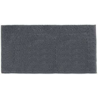 Tapete Microfibra Popcorn 50x100cm Antiderrapante Appel Cinza