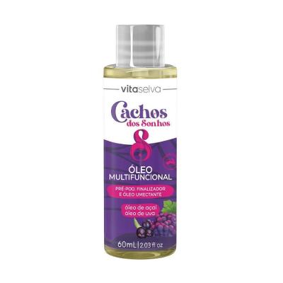 Óleo Multifuncional Cachos dos Sonhos com Açaí e Uva 60ML Vita Seiva