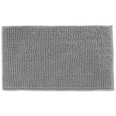 Tapete Microfibra Popcorn 50x70cm Antiderrapante Appel Prata