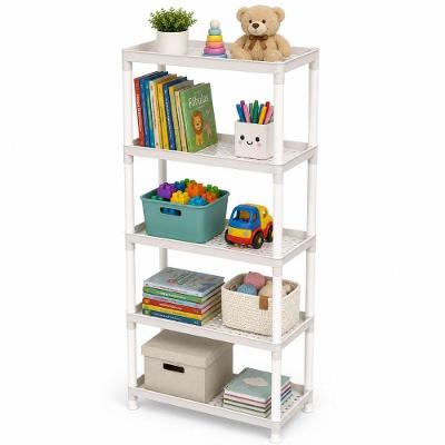 Prateleira Organizadora 5 Andares Plástico PP 34CM Cinza