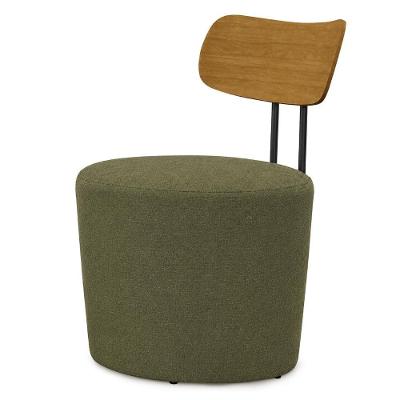 Poltrona Decorativa Luna Base Fixa Linho Color Trend Milani Movelaria