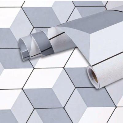 Papel de Parede Adesivo Tela Geométrica Geométrico PVC Auto Adesivo Lavável Top Rio Comercial