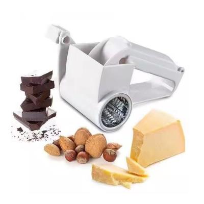 Ralador de Queijo Giratorio Manual Profissional Fatiador com Manivela Laminas Aco Inox Plastico