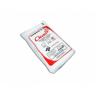 Compressa de Gaze Não Estéril Clean Up 13 Fios Algodão para Curativos Absorção de Sangue e Secreções