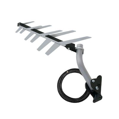 Antena Externa Digital para TV Aquário DTV-1500 2 em 1 HDTV-UHF com Cabo Coaxial 10 Metros Alumínio
