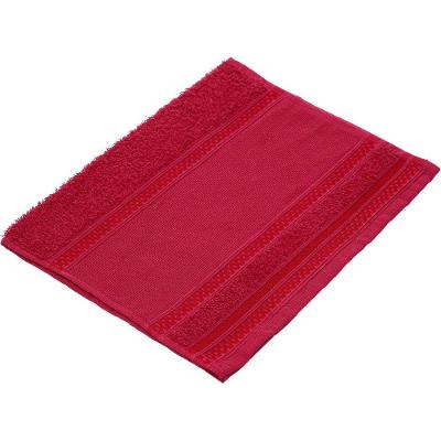 Toalha de Mãos e Lavabo Ponto Cruz 100 Algodão 390g-m² 30x45cm Bene Casa Vermelho