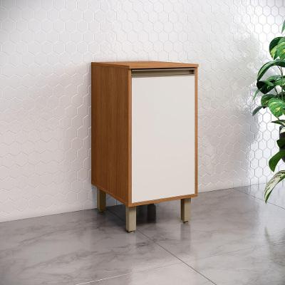Balcão de Cozinha Venaly 1 Porta 1 Prateleira MDF 40CM Cinamomo-off White