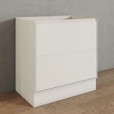 Balcão de Cozinha Fineze 2 Gavetas 1 Prateleira 100% MDF 80CM Areia HP