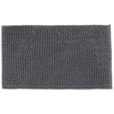 Tapete Microfibra Popcorn 50x70cm Antiderrapante Appel Cinza