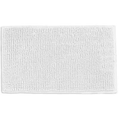 Tapete Microfibra Popcorn 50x70cm Antiderrapante Appel Branco