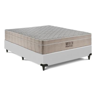 Cama Box com Colchão Viúva Airtech Spring Pocket Molas Ensacadas Branco Ortobom