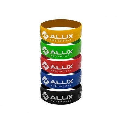 Kit Mini Band para Exercicios 5 Niveis de Intensidade Latex Natural Amarelo Verde Vermelho Azul