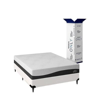 Cama Box com Colchão Casal Only Conjunto Espuma Branco Ortobom